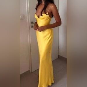 NWT Zara Yellow Maxi Dress